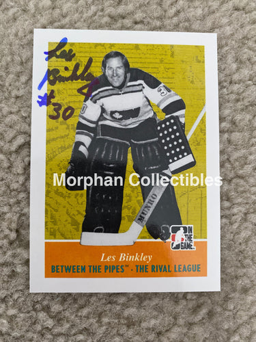 Les Binkley - Autographed Card 2009 Itg