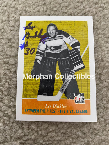 Les Binkley - Autographed Card 2009 Itg