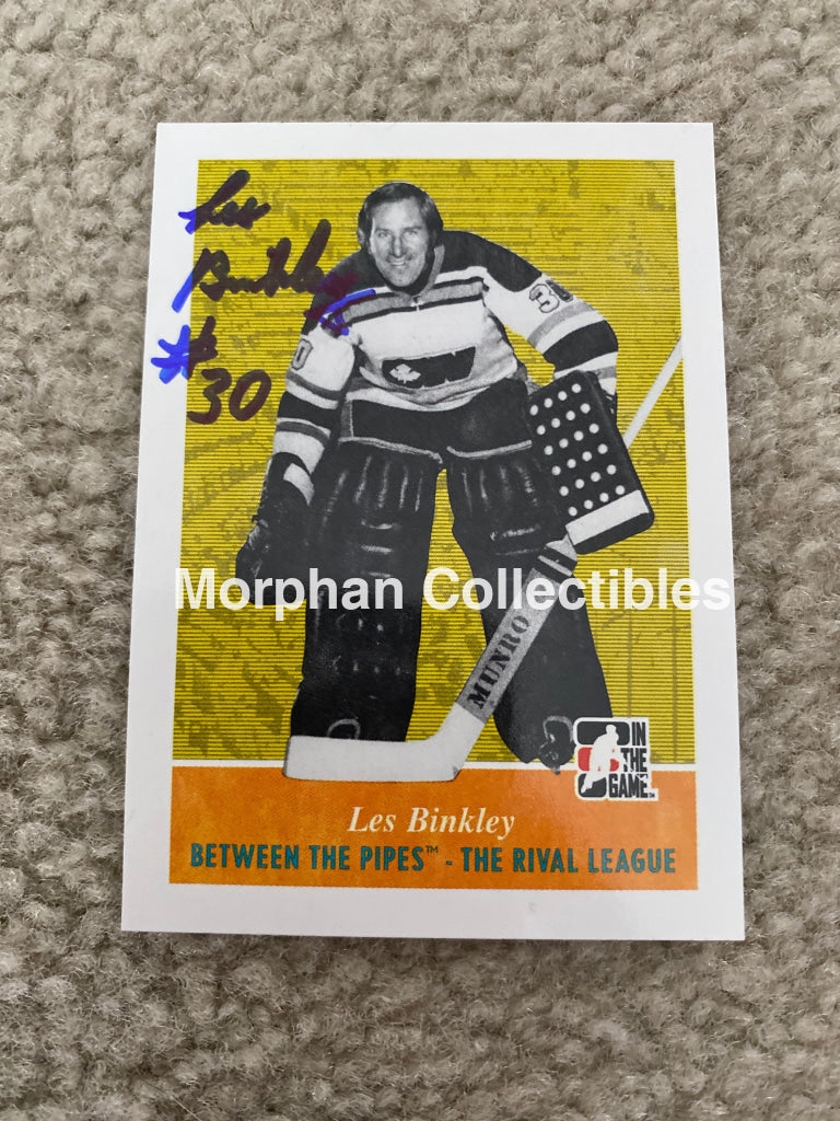 Les Binkley - Autographed Card 2009 Itg