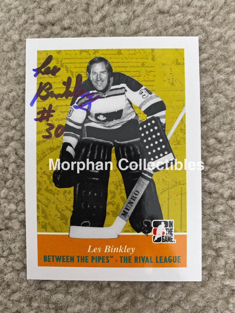 Les Binkley - Autographed Card 2009 Itg