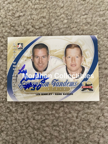 Les Binkley - Autographed Card 2012 Itg