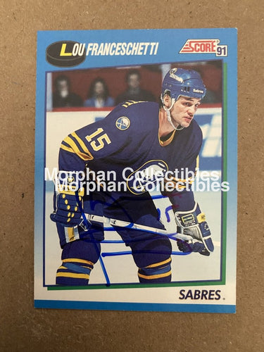 Lou Franceschetti - Autographed Card 1990-91 Score