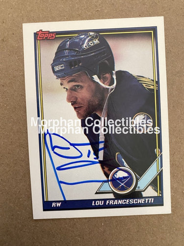 Lou Franceschetti - Autographed Card 1991-92 Topps #1