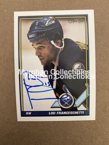 Lou Franceschetti - Autographed Card 1991-92 Topps #2