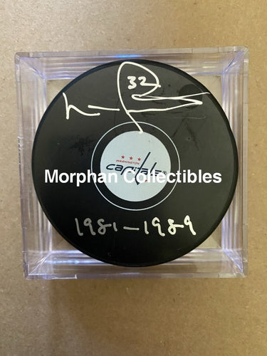 Lou Franceschetti - Autographed Puck Washington Capitals