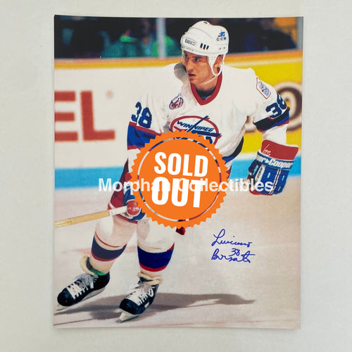 Luciano Borsato - Autographed 8X10 Photo Winnipeg Jets