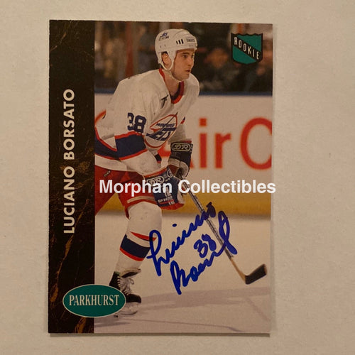 Luciano Borsato - Autographed Card 1992-93 Parkhurst