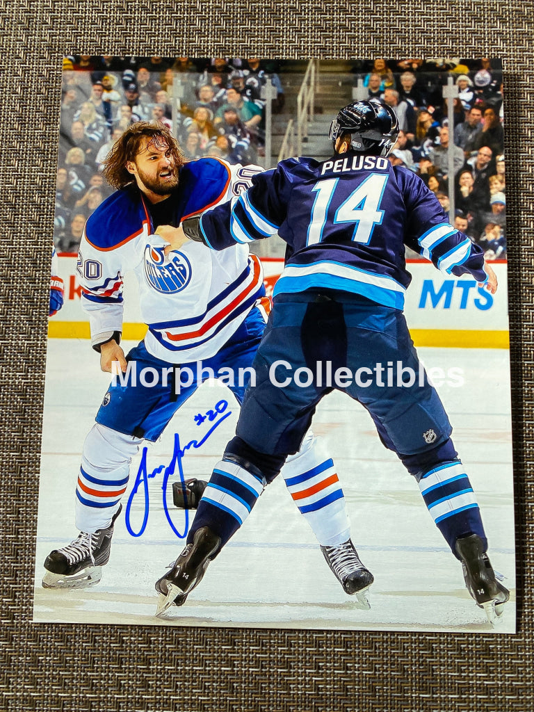 Luke Gazdik - Autographed 8X10 Photo Edmonton Oilers