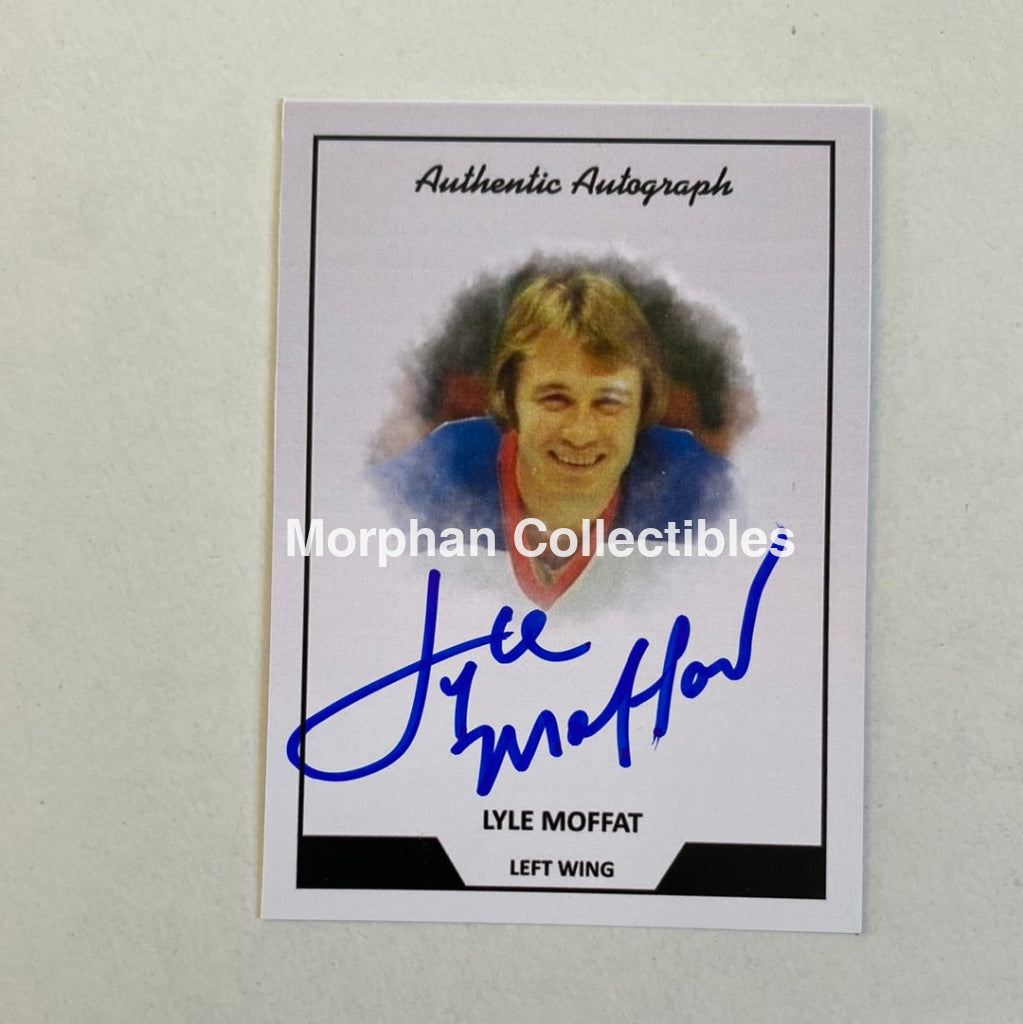 Lyle Moffatt - Autographed Card Custom Winnipeg Jets