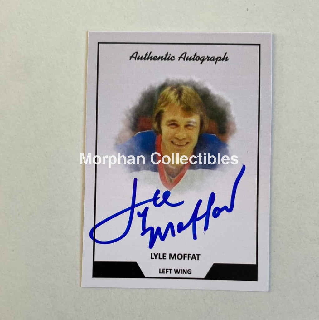 Lyle Moffatt - Autographed Card Custom Winnipeg Jets