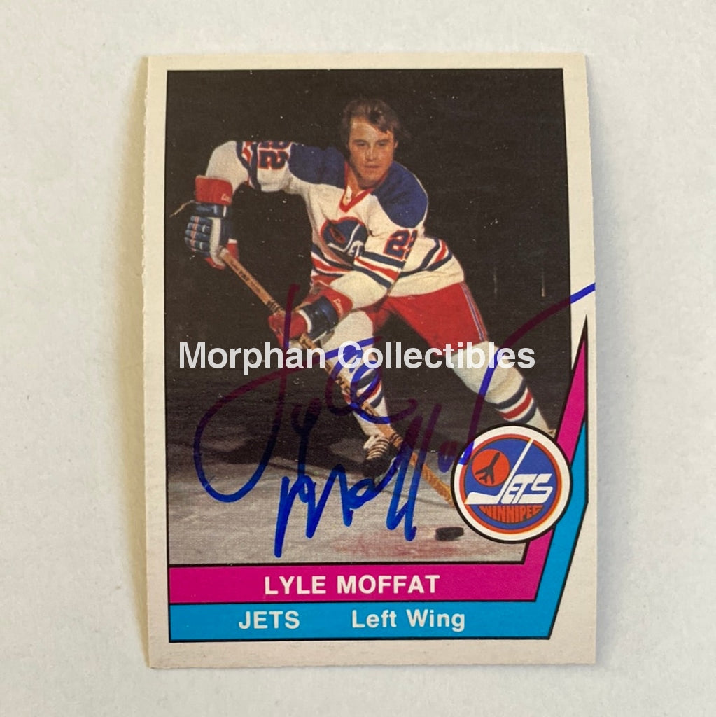 Lyle Moffatt - Autographed Card Opc 1977-78 Wha