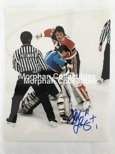 Mark Laforest - Autographed 8X10 Photos Fight With Burke Photo