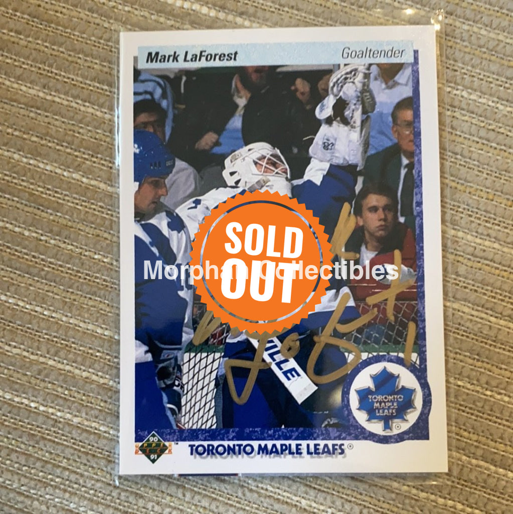 Mark Laforest - Autographed Card Toronto Maple Leafs Gold Sharpie