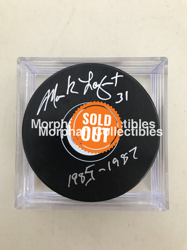 Mark Laforest - Autographed Detroit Puck