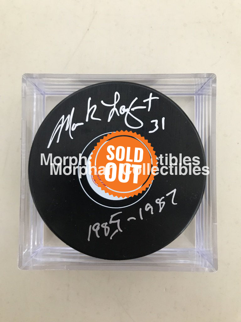 Mark Laforest - Autographed Detroit Puck