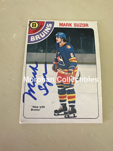 Mark Suzor - Autographed Card - 1978-79 OPC Card