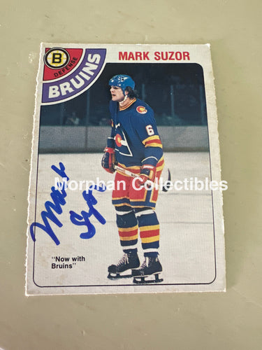 Mark Suzor - Autographed Card - 1978-79 OPC Card