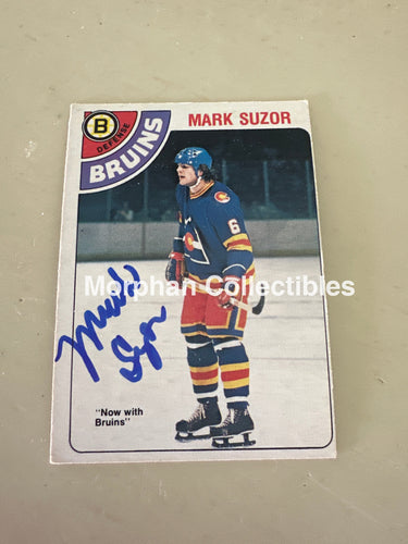 Mark Suzor - Autographed Card - 1978-79 OPC Card