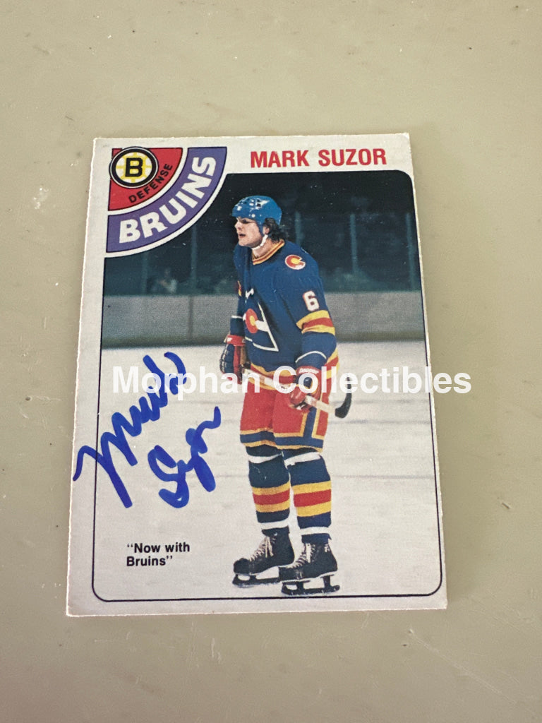 Mark Suzor - Autographed Card - 1978-79 OPC Card