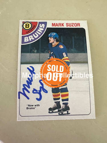 Mark Suzor - Autographed Card - 1978-79 OPC Card