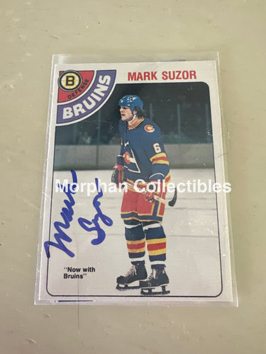 Mark Suzor - Autographed Card - 1978-79 OPC Card