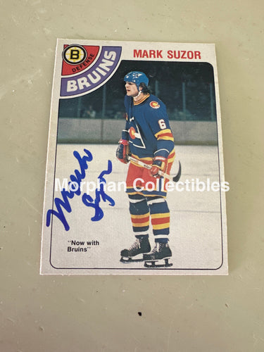Mark Suzor - Autographed Card - 1978-79 OPC Card