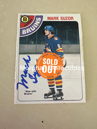 Mark Suzor - Autographed Card - 1978-79 OPC Card