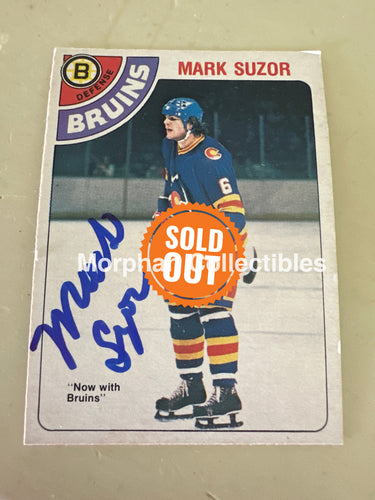 Mark Suzor - Autographed Card - 1978-79 OPC Card