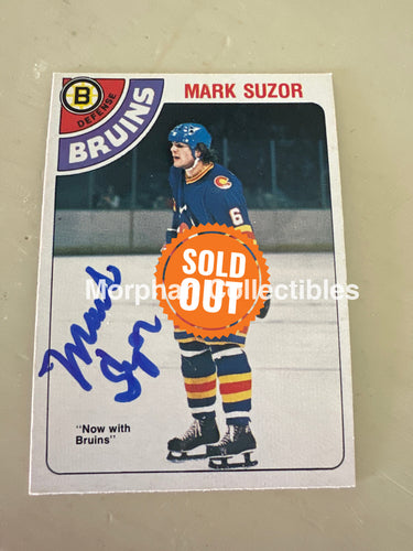 Mark Suzor - Autographed Card - 1978-79 OPC Card