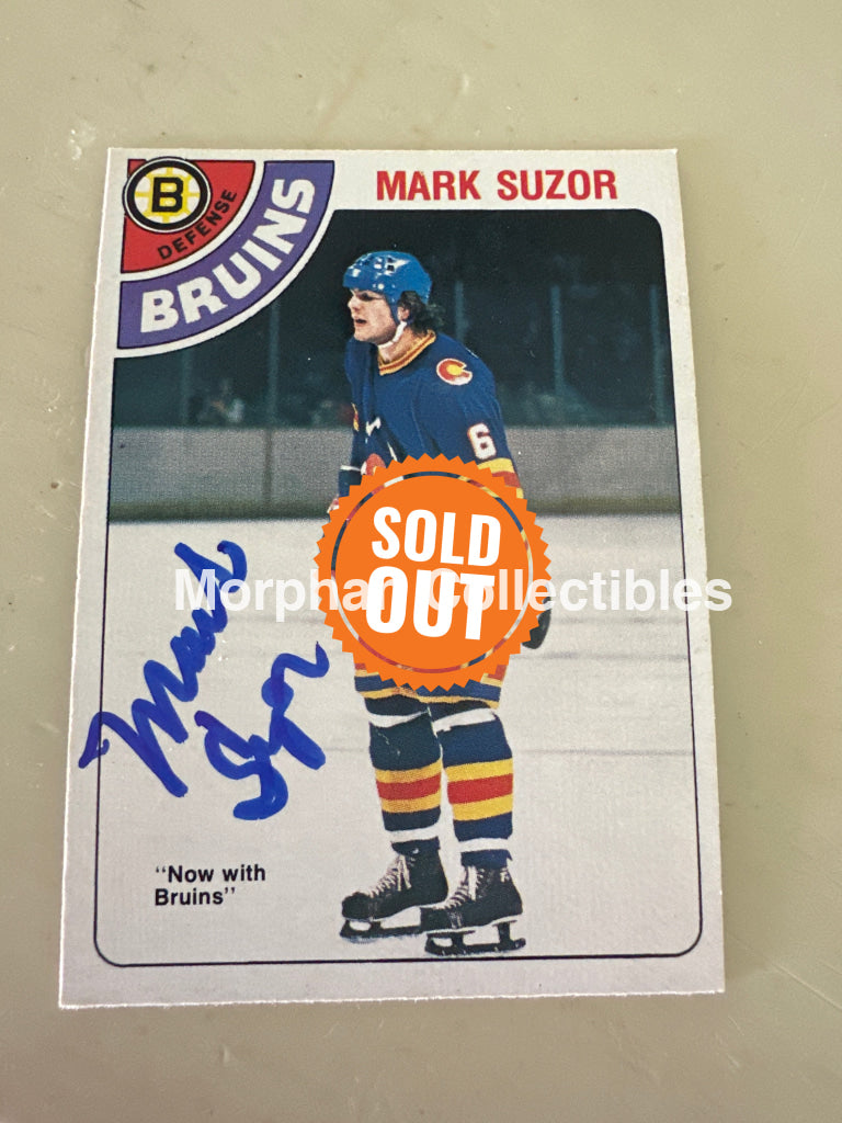 Mark Suzor - Autographed Card - 1978-79 OPC Card
