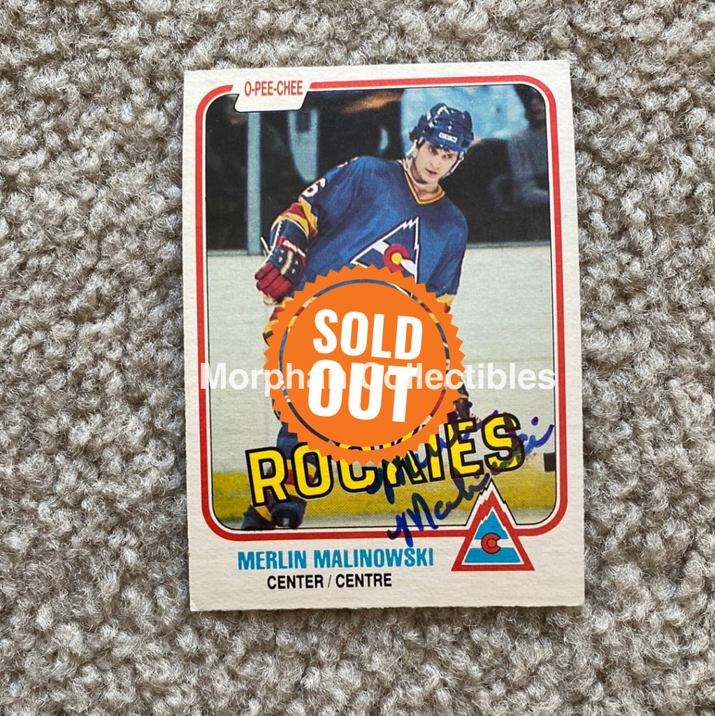 Merlin Malinowski - Autographed Card Opc 1981 - 82