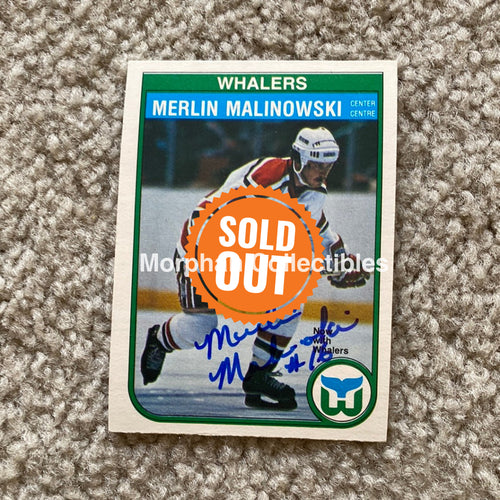 Merlin Malinowski - Autographed Card Opc 1982 - 83