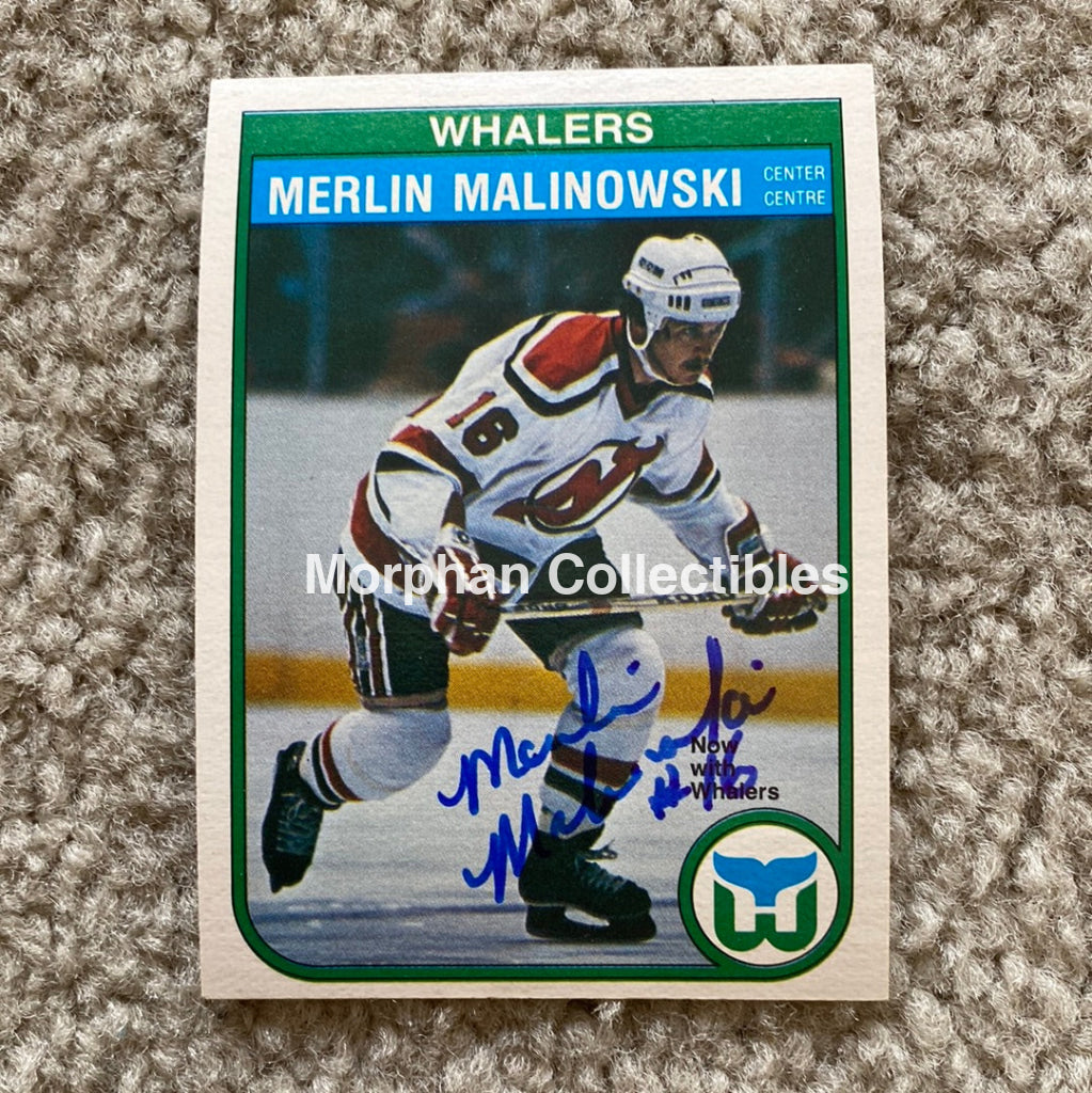 Merlin Malinowski - Autographed Card Opc 1982 - 83