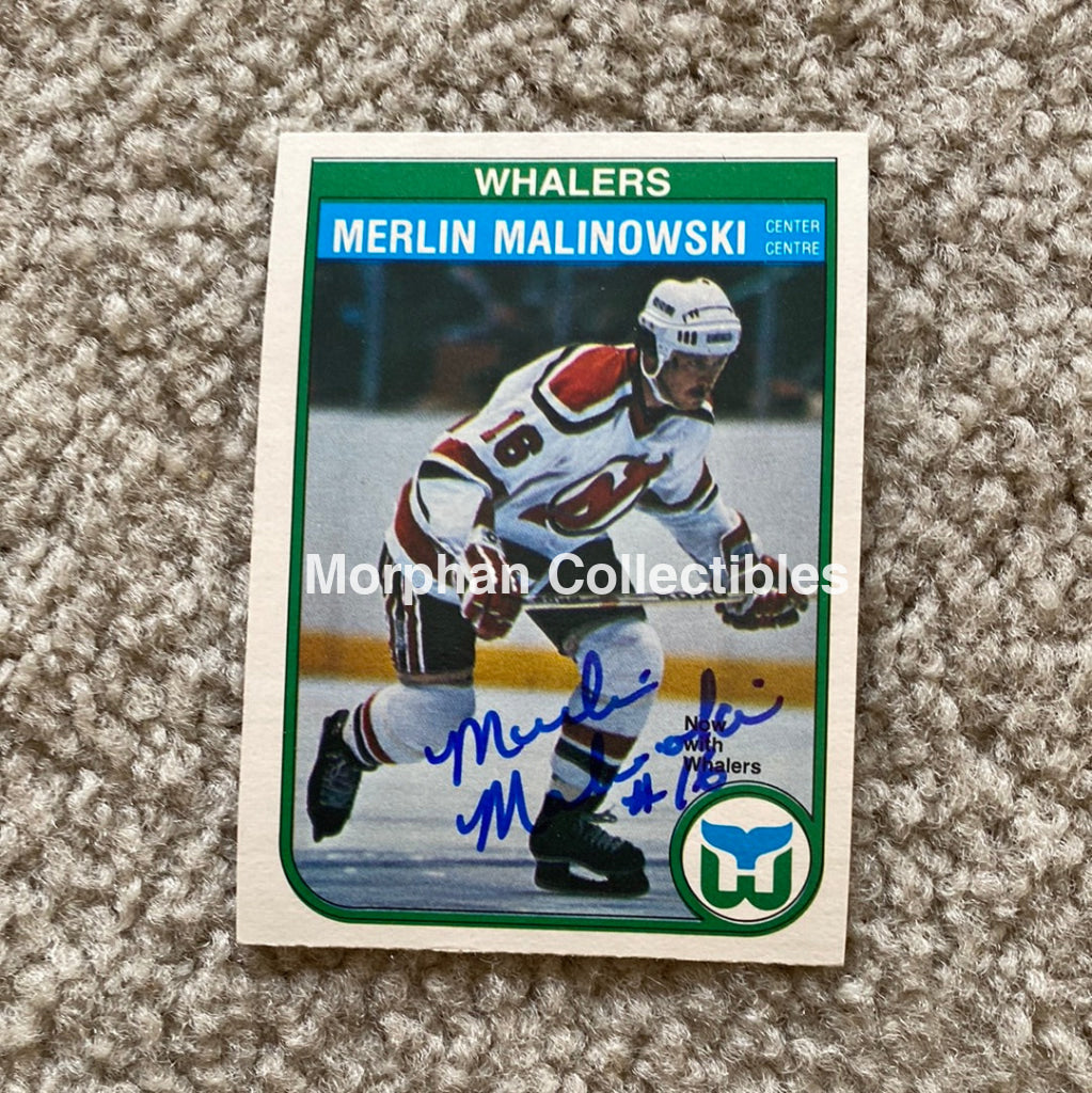 Merlin Malinowski - Autographed Card Opc 1982 - 83