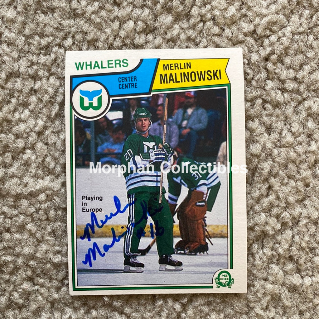 Merlin Malinowski - Autographed Card Opc 1983 - 84