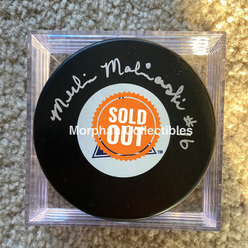 Merlin Malinowski - Autographed Puck Colorado Rockies