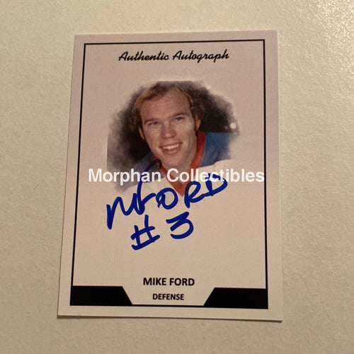 Mike Ford - Autographed Card Custom