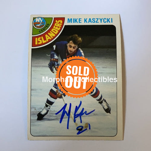 Mike Kaszycki- Autographed Card - 1978-79 Opc Rc