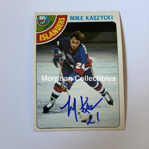 Mike Kaszycki- Autographed Card - 1978-79 Opc Rc