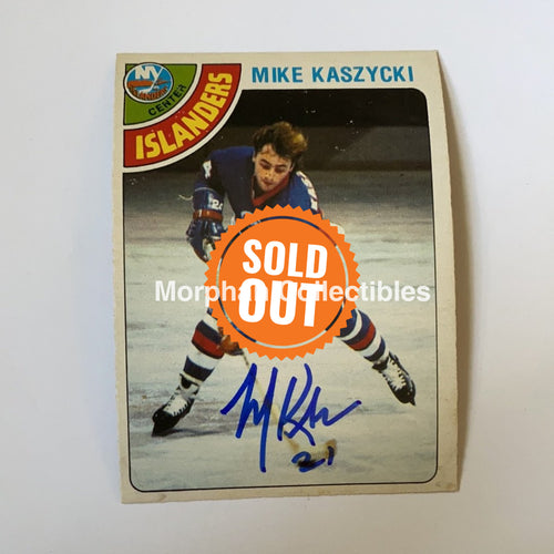 Mike Kaszycki- Autographed Card - 1978-79 Opc Rc