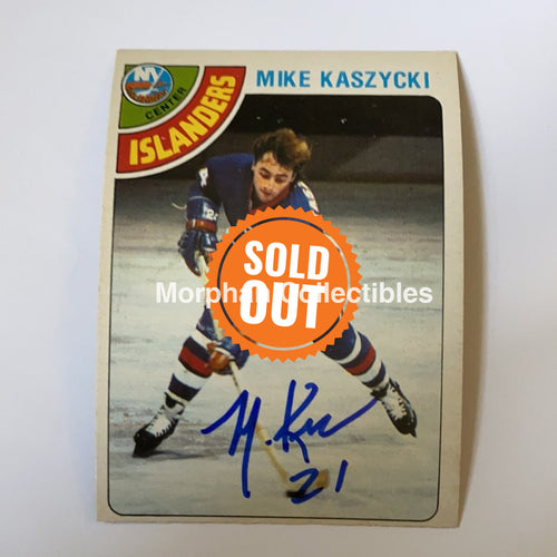 Mike Kaszycki- Autographed Card - 1978-79 Opc Rc