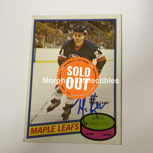 Mike Kaszycki- Autographed Card - 1980-81 Opc