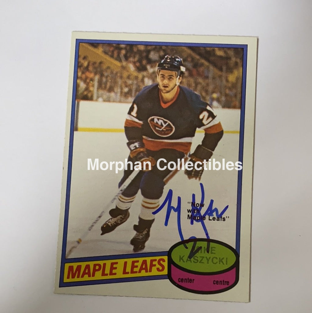 Mike Kaszycki- Autographed Card - 1980-81 Opc