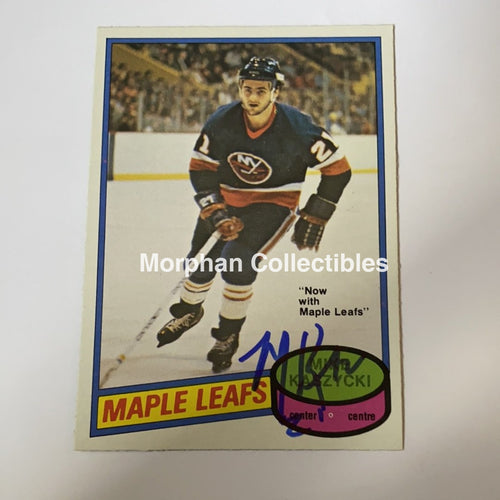 Mike Kaszycki- Autographed Card - 1980-81Opc