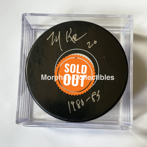 Mike Kaszycki - Autographed Puck Toronto Maple Leafs