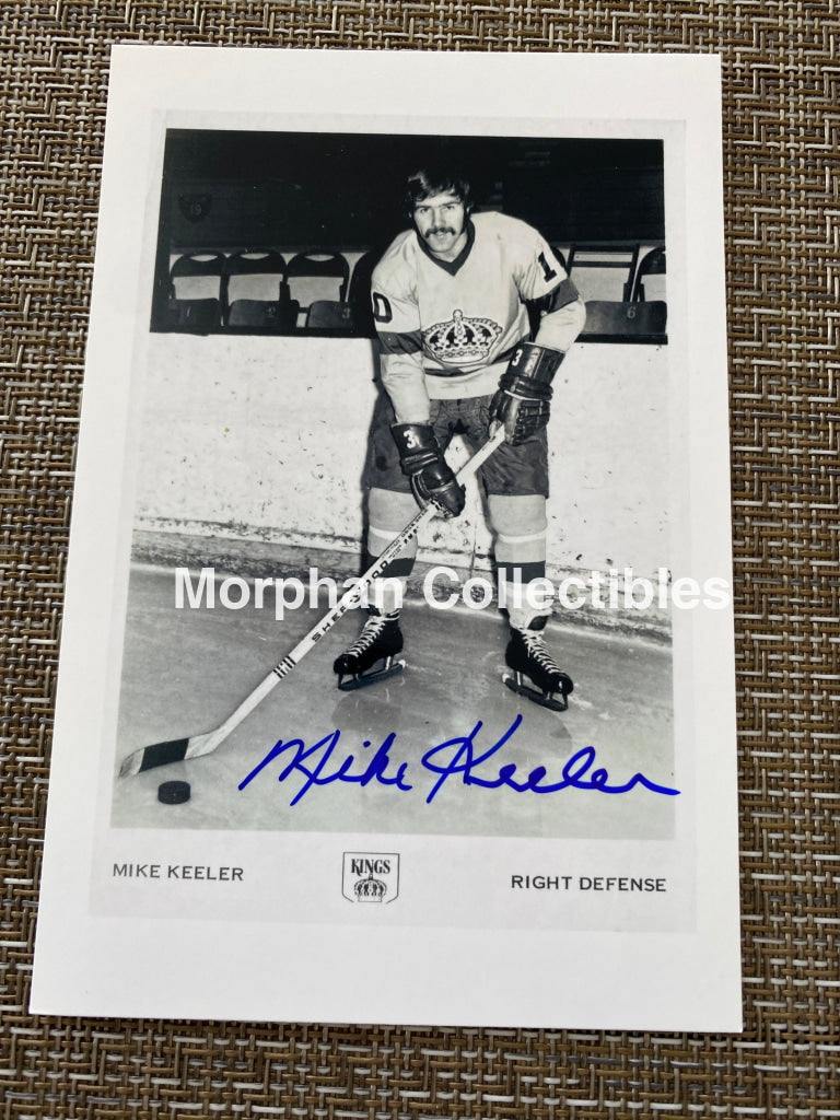 Mike Keeler - Autographed 4X6 Photo Los Angelos Kings