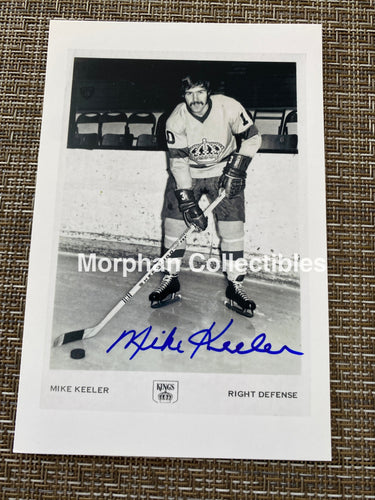 Mike Keeler - Autographed 4X6 Photo Los Angelos Kings
