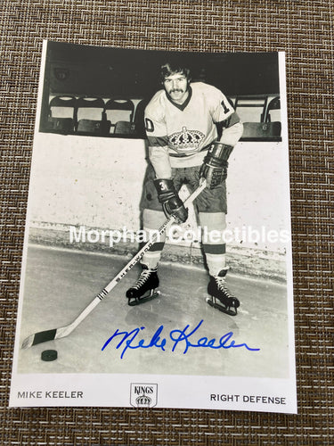 Mike Keeler - Autographed 5X7 Photo Los Angelos Kings