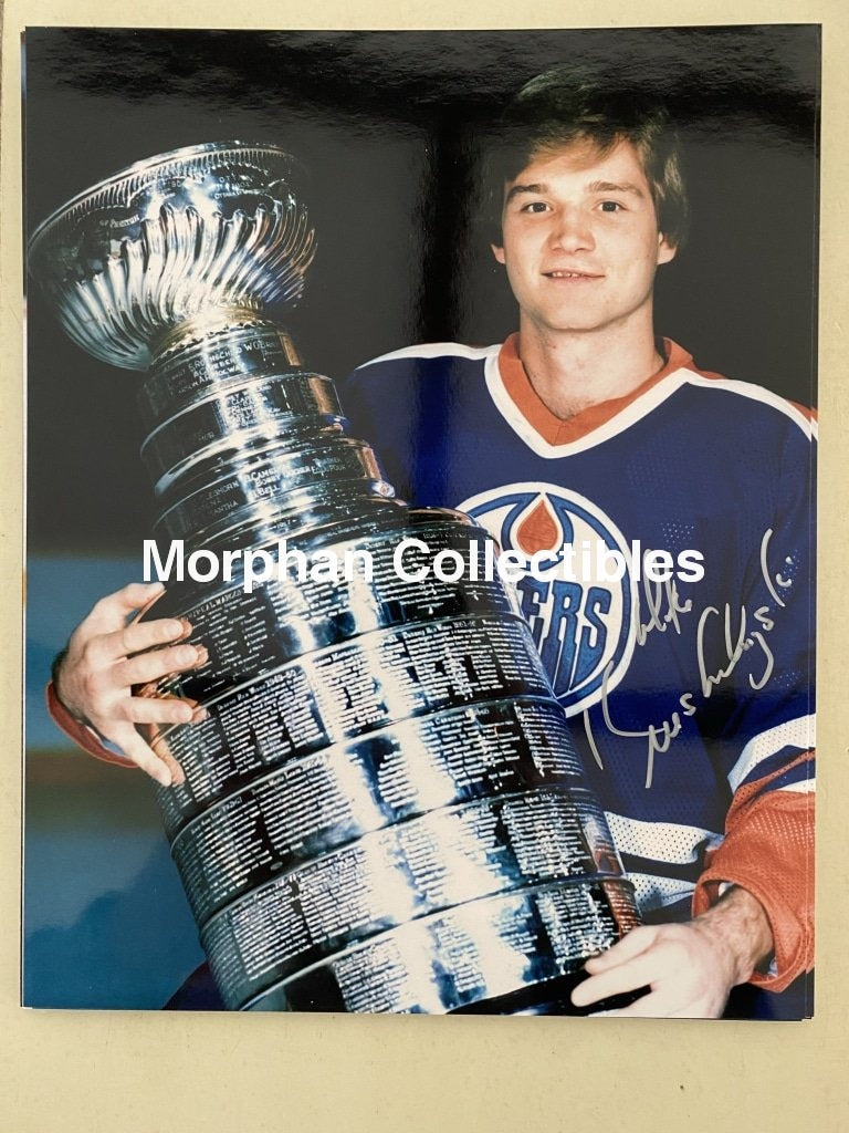 Mike Krushelnyski - Autographed 8X10 Photo Edmonton Oilers #2