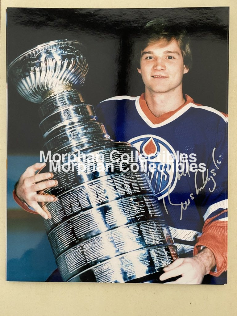 Mike Krushelnyski - Autographed 8X10 Photo Edmonton Oilers #2